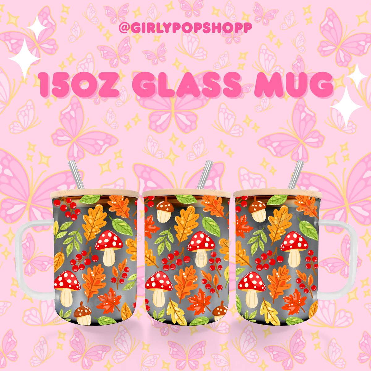 Fall/Autumn Plastic & Glass Cups