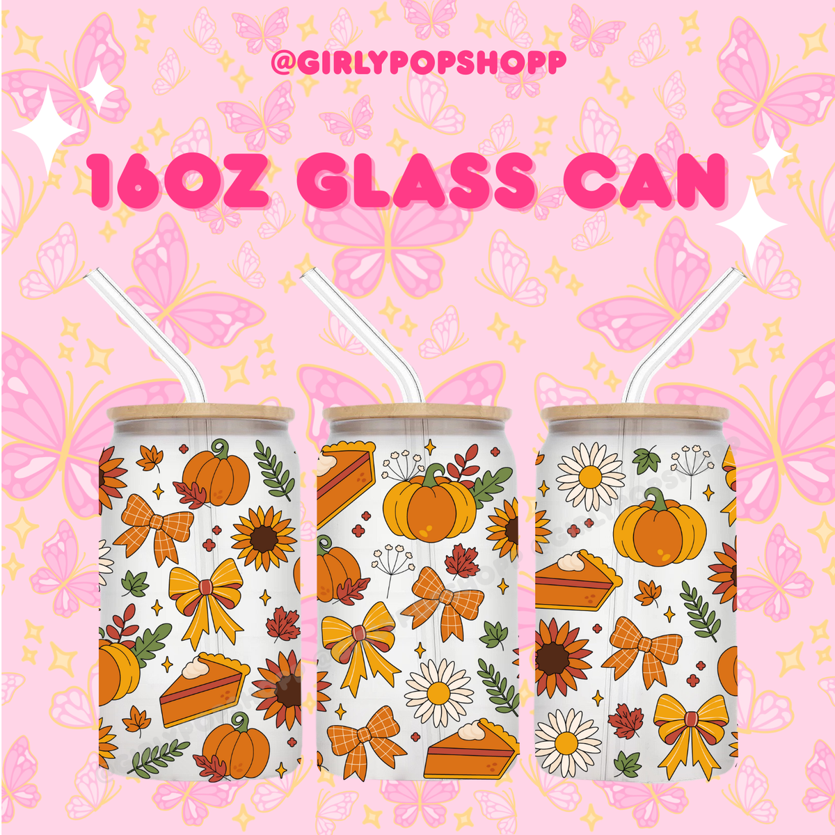 Fall/Autumn Plastic & Glass Cups