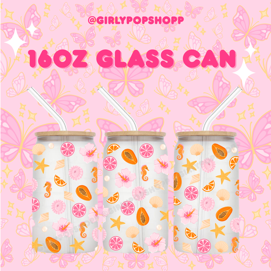 Summer Vibes Glass & Plastic Cups