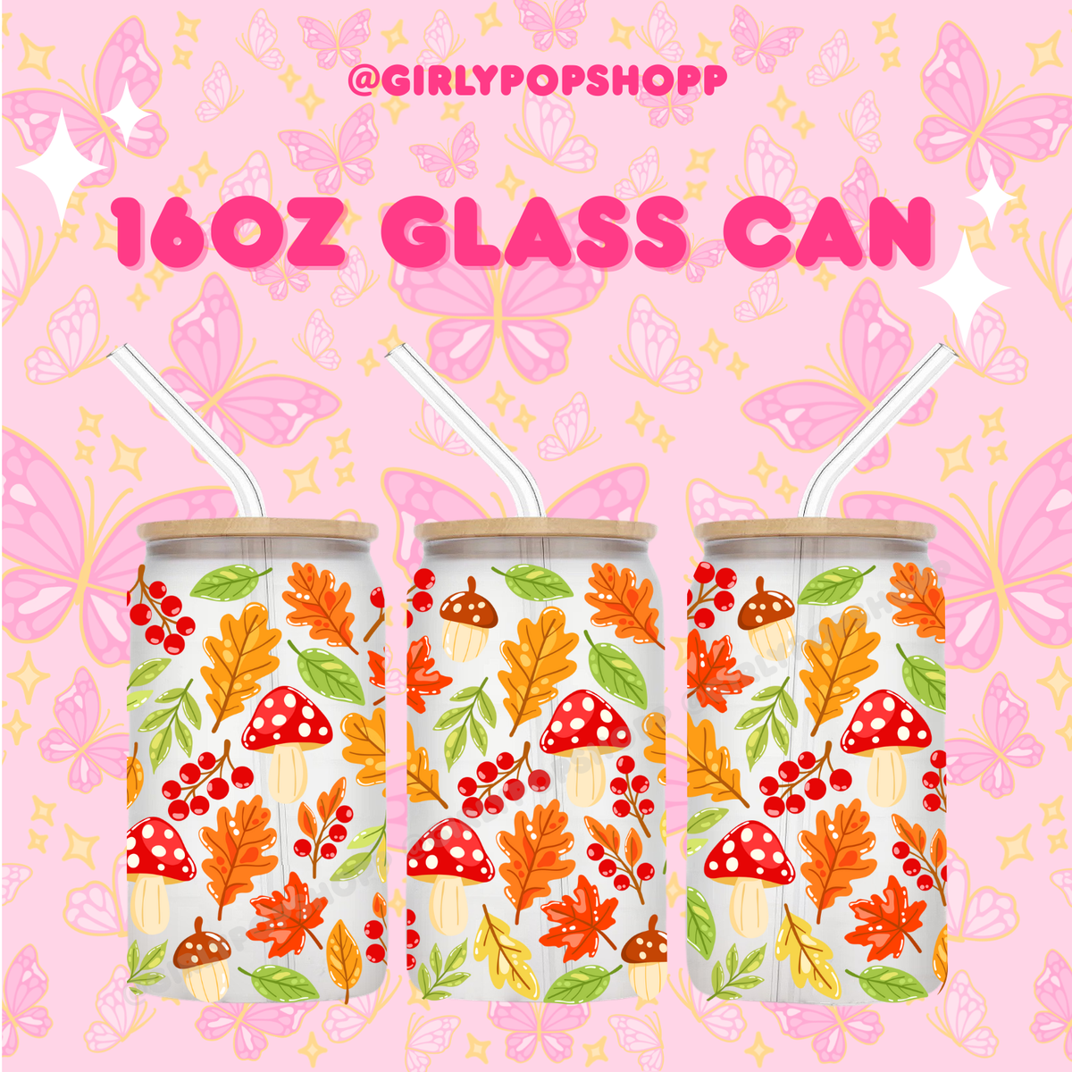 Fall/Autumn Plastic & Glass Cups