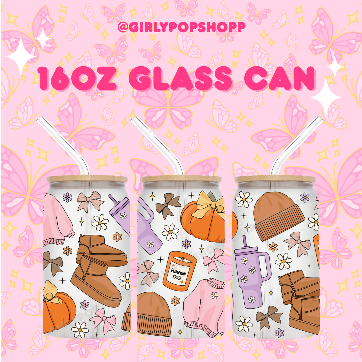 Fall/Autumn Plastic & Glass Cups