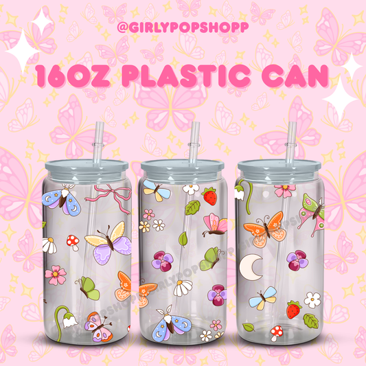 Butterfly Glass & Plastic Cups