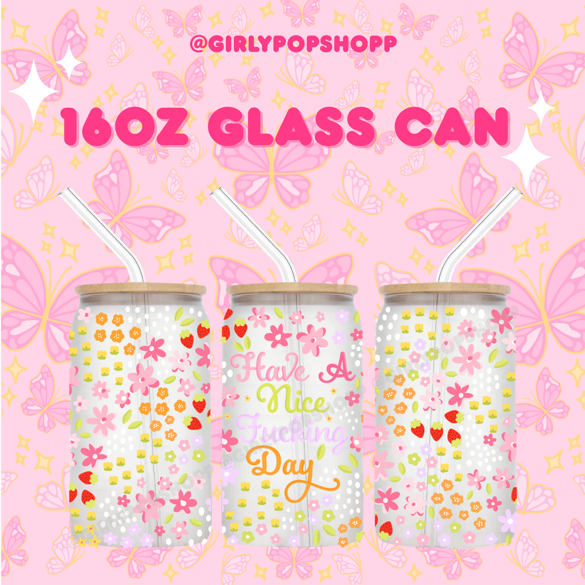 Flower 1 Glass & Plastic Cups
