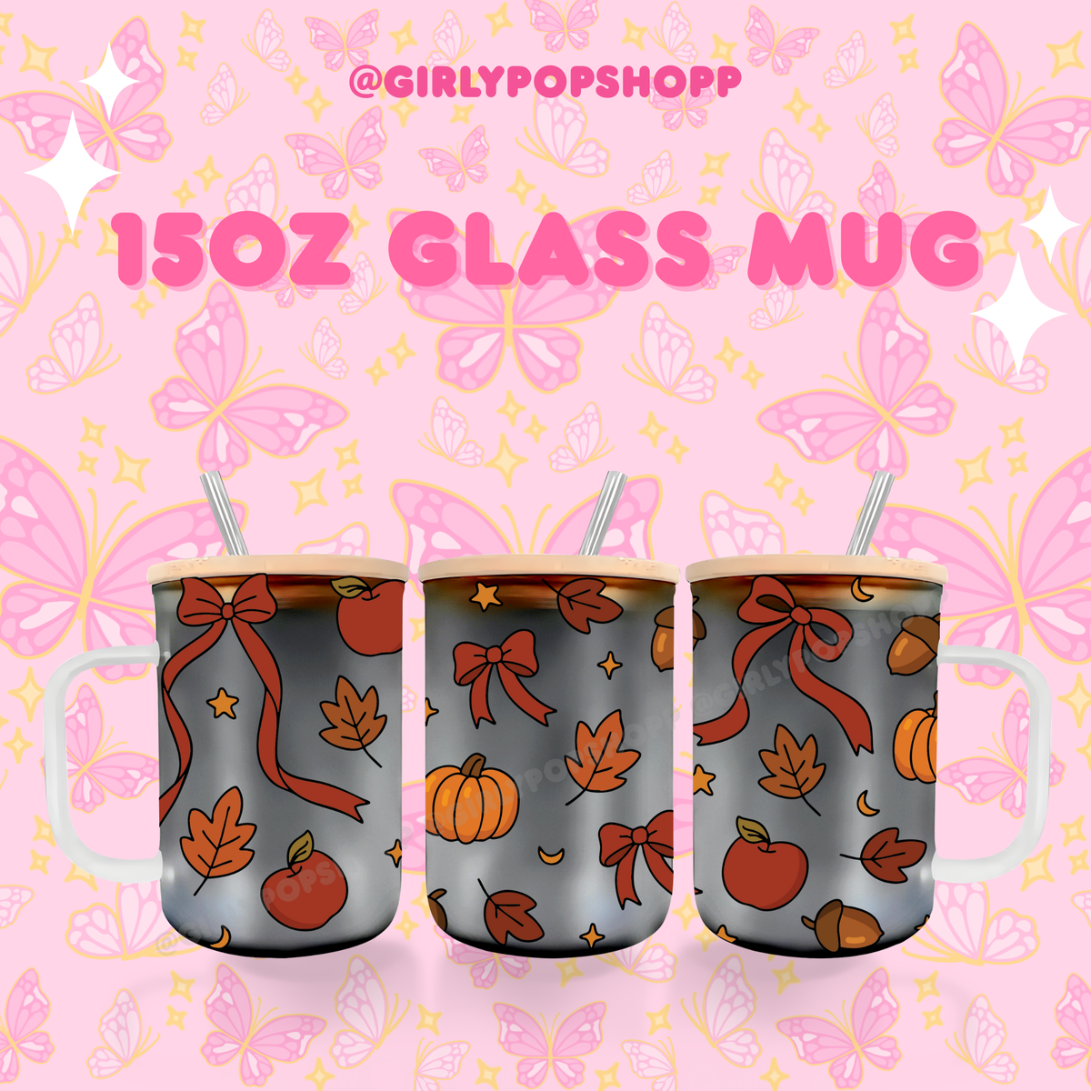 Fall/Autumn Plastic & Glass Cups
