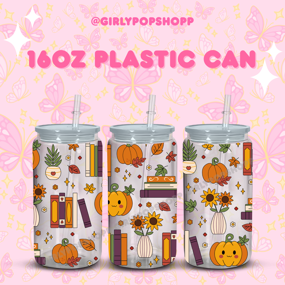 Fall/Autumn Plastic & Glass Cups