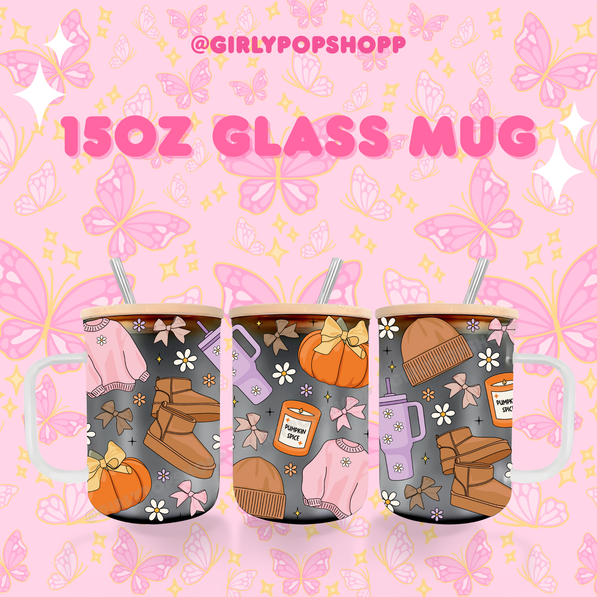 Fall/Autumn Plastic & Glass Cups