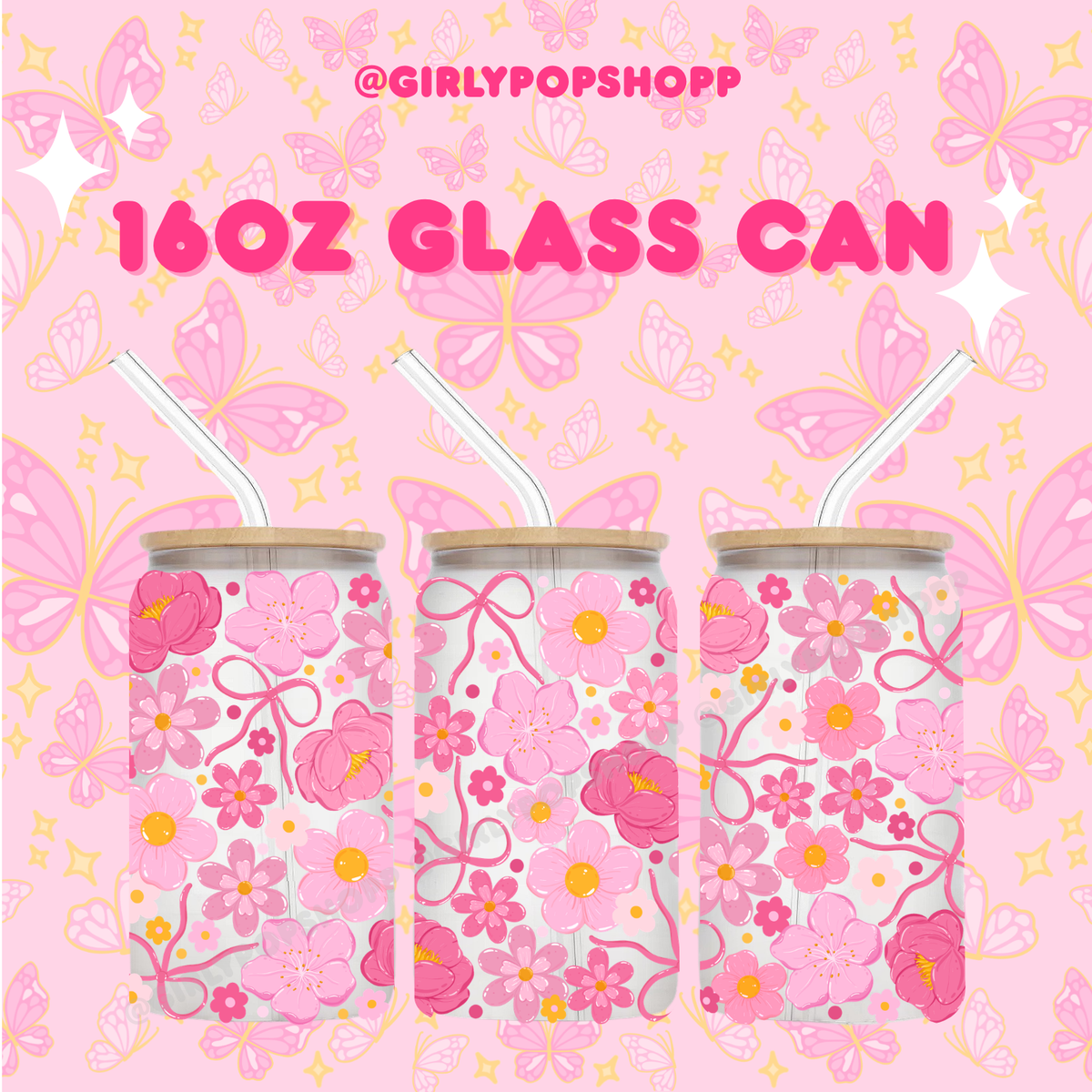 Flower 1 Glass & Plastic Cups