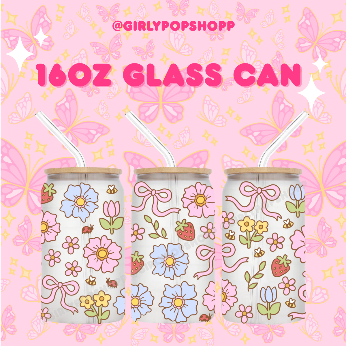 Flower 1 Glass & Plastic Cups