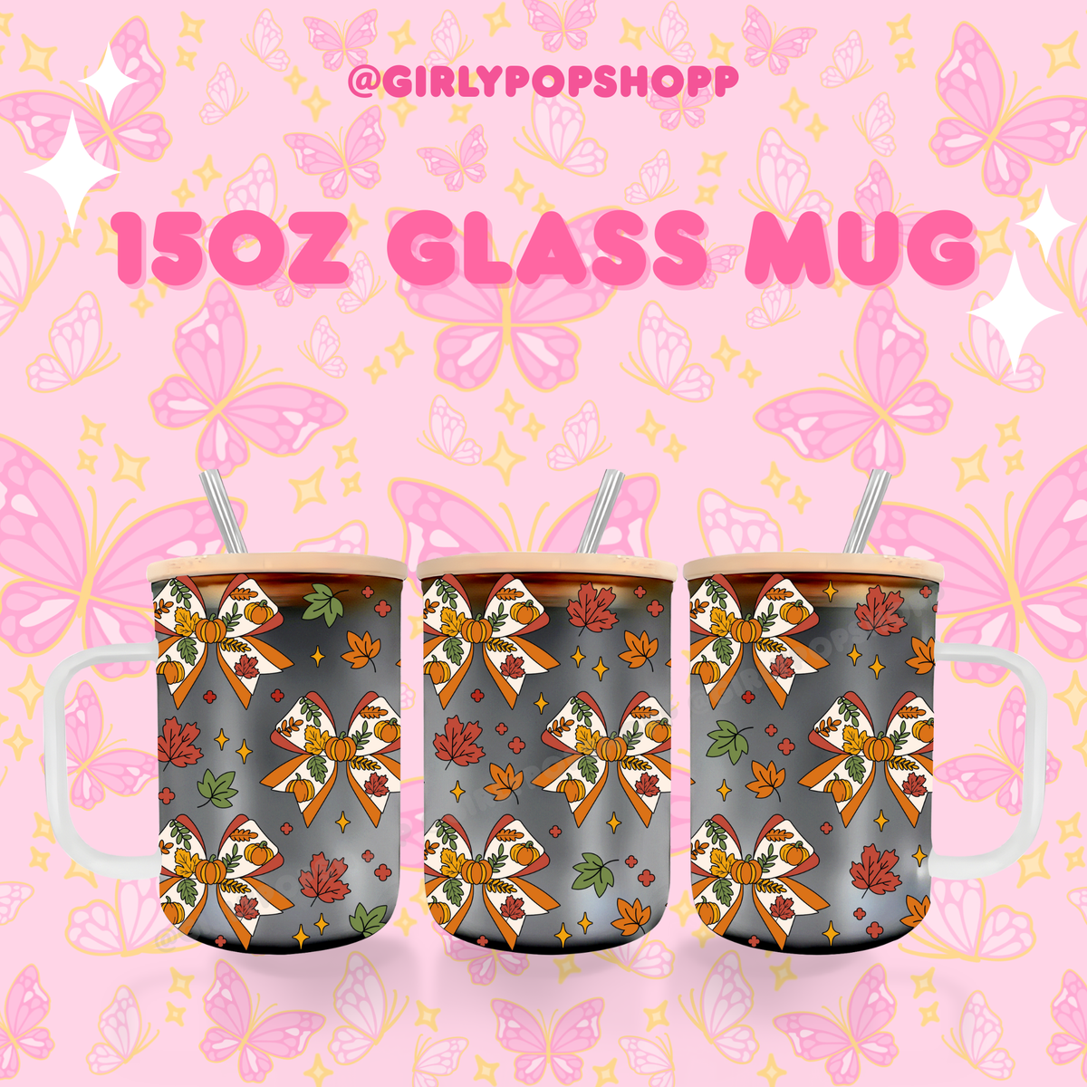 Fall/Autumn Plastic & Glass Cups