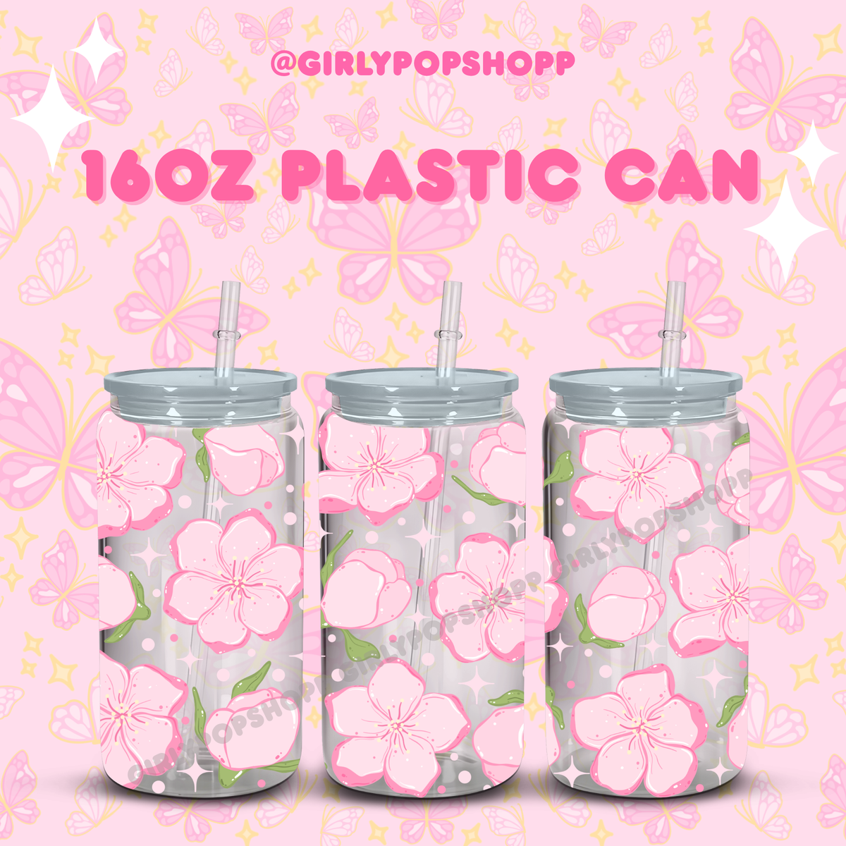Flower 1 Glass & Plastic Cups