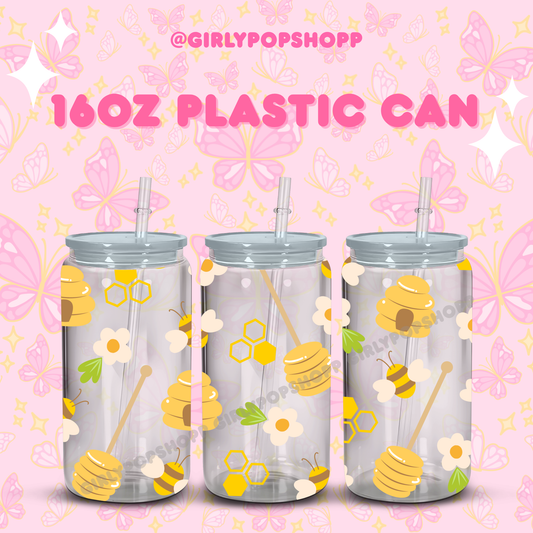 Honey Plastic & Glass Cups