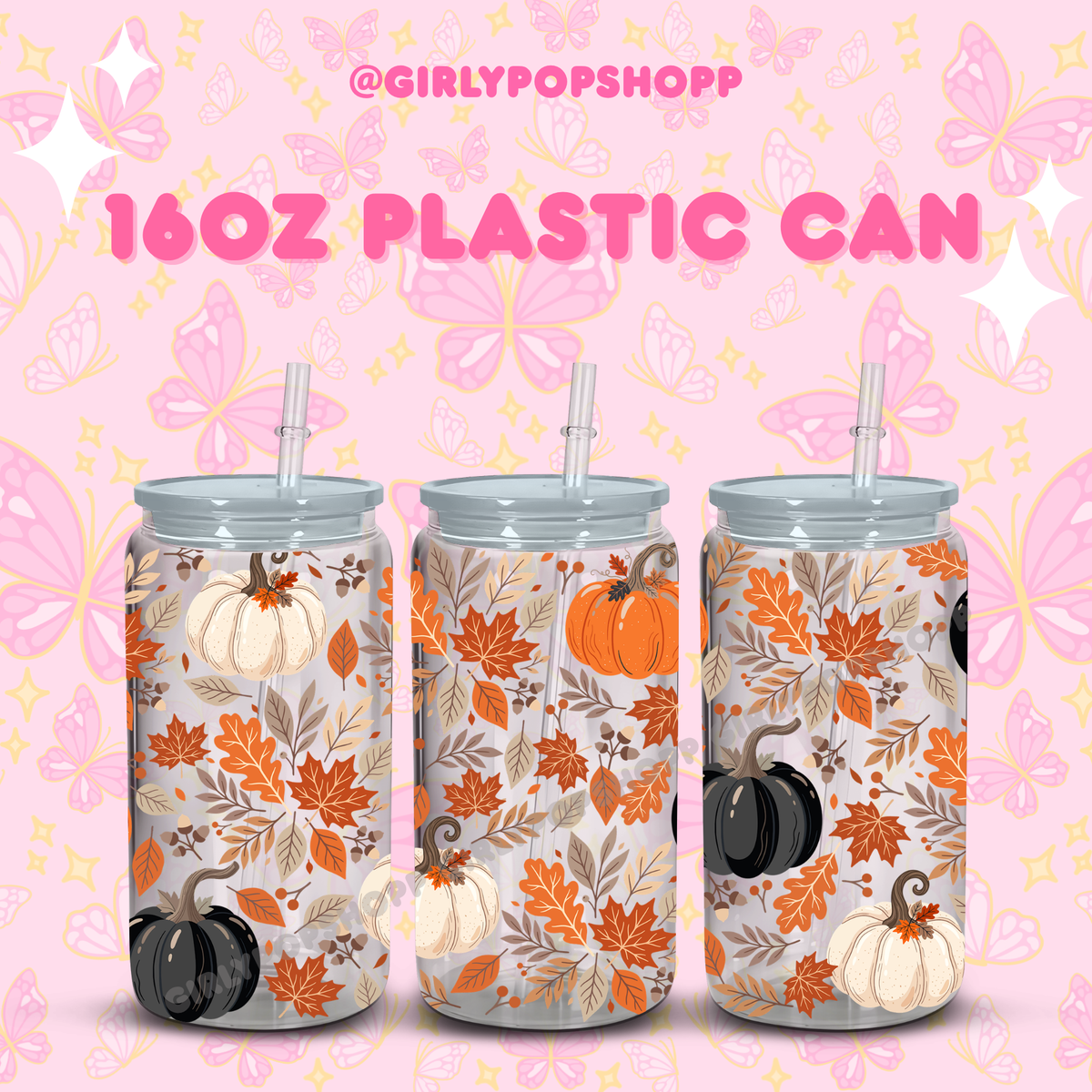 Fall/Autumn Plastic & Glass Cups