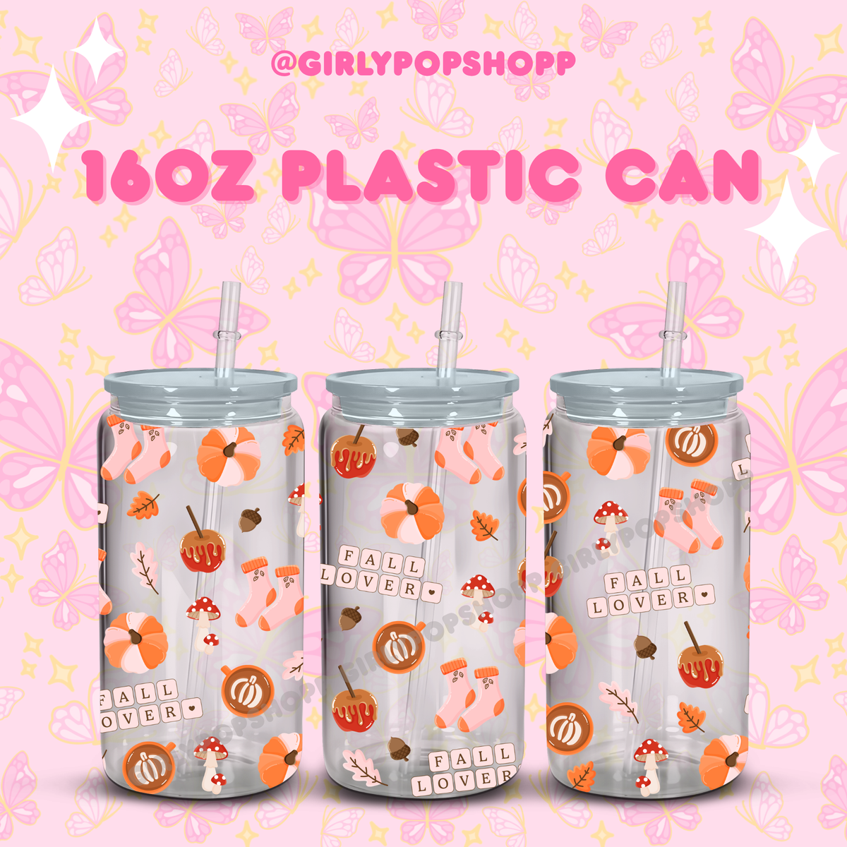 Fall/Autumn Plastic & Glass Cups