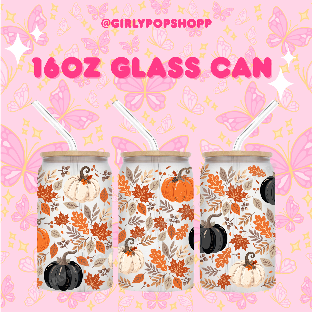 Fall/Autumn Plastic & Glass Cups