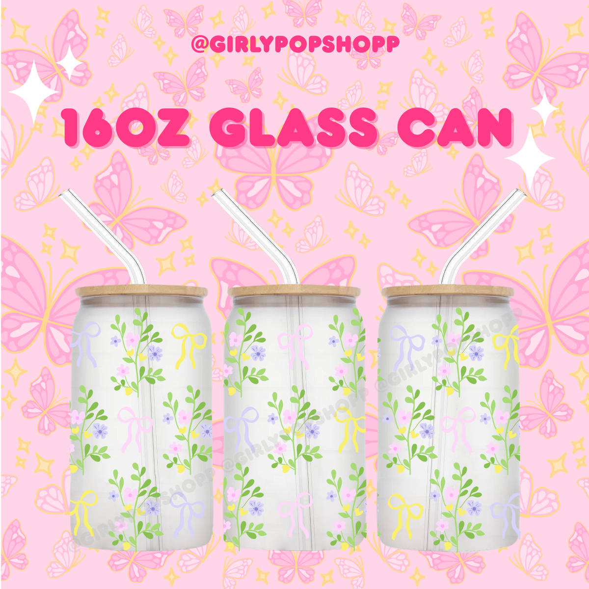 Flower 1 Glass & Plastic Cups