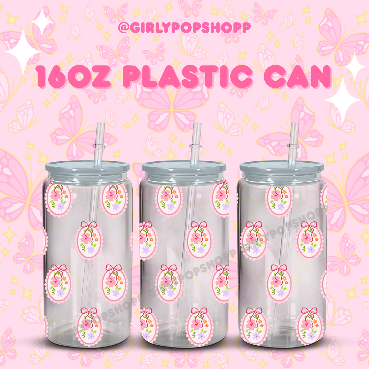 Flower 1 Glass & Plastic Cups