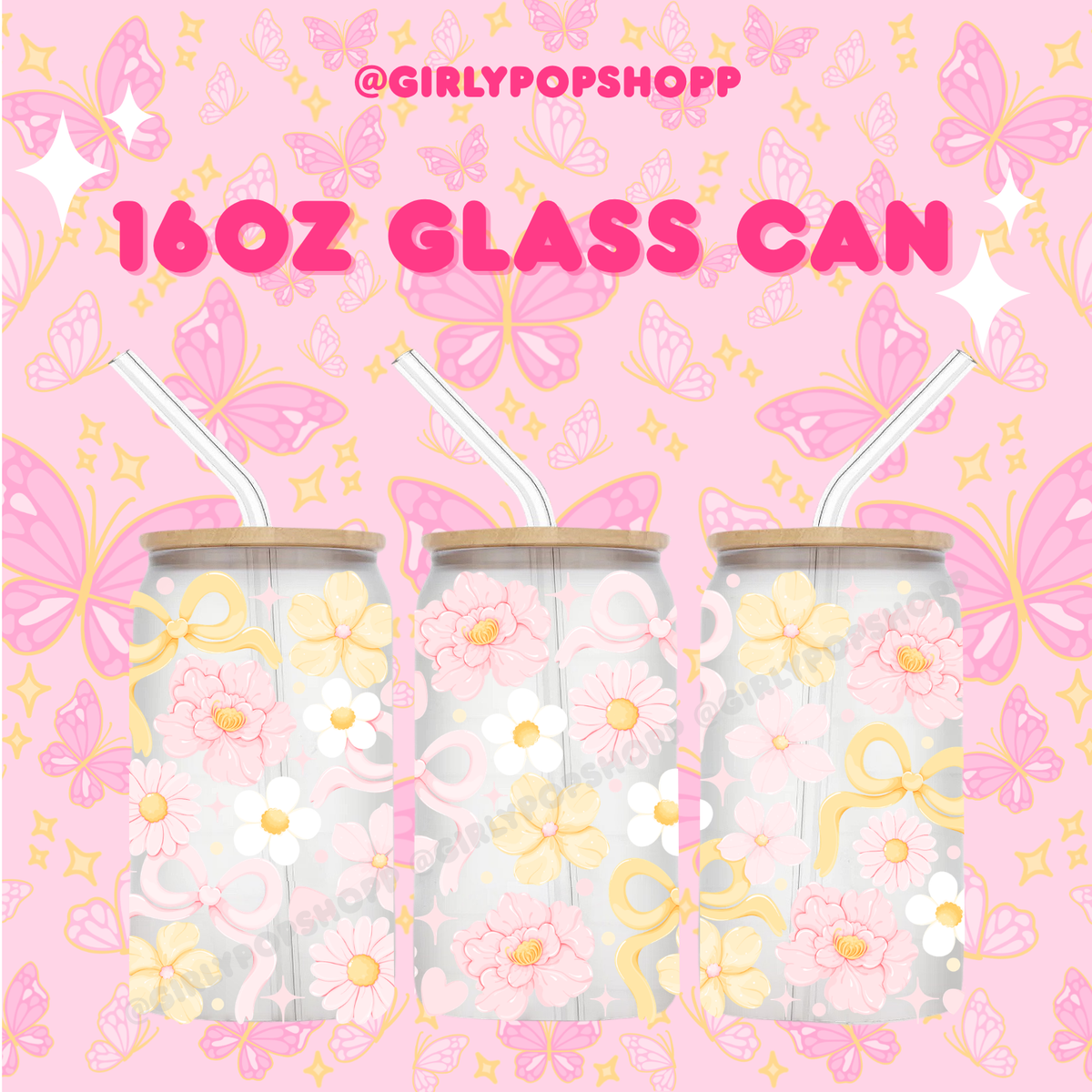 Flower 1 Glass & Plastic Cups