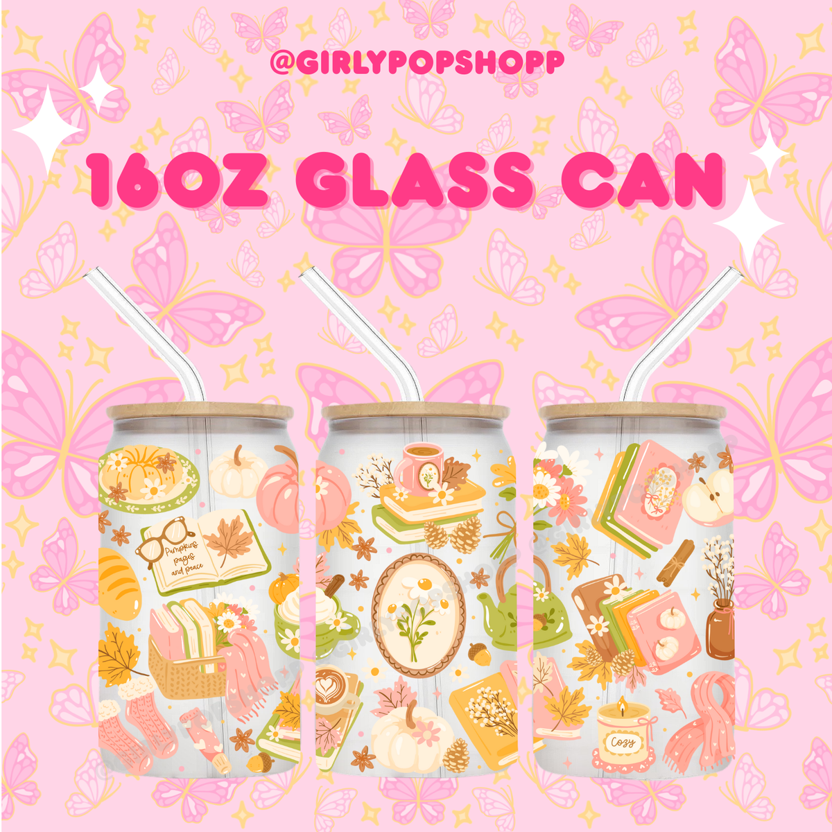 Fall/Autumn Plastic & Glass Cups