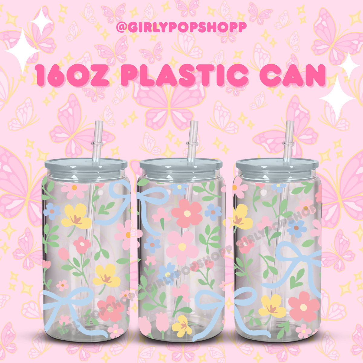 Flower 1 Glass & Plastic Cups