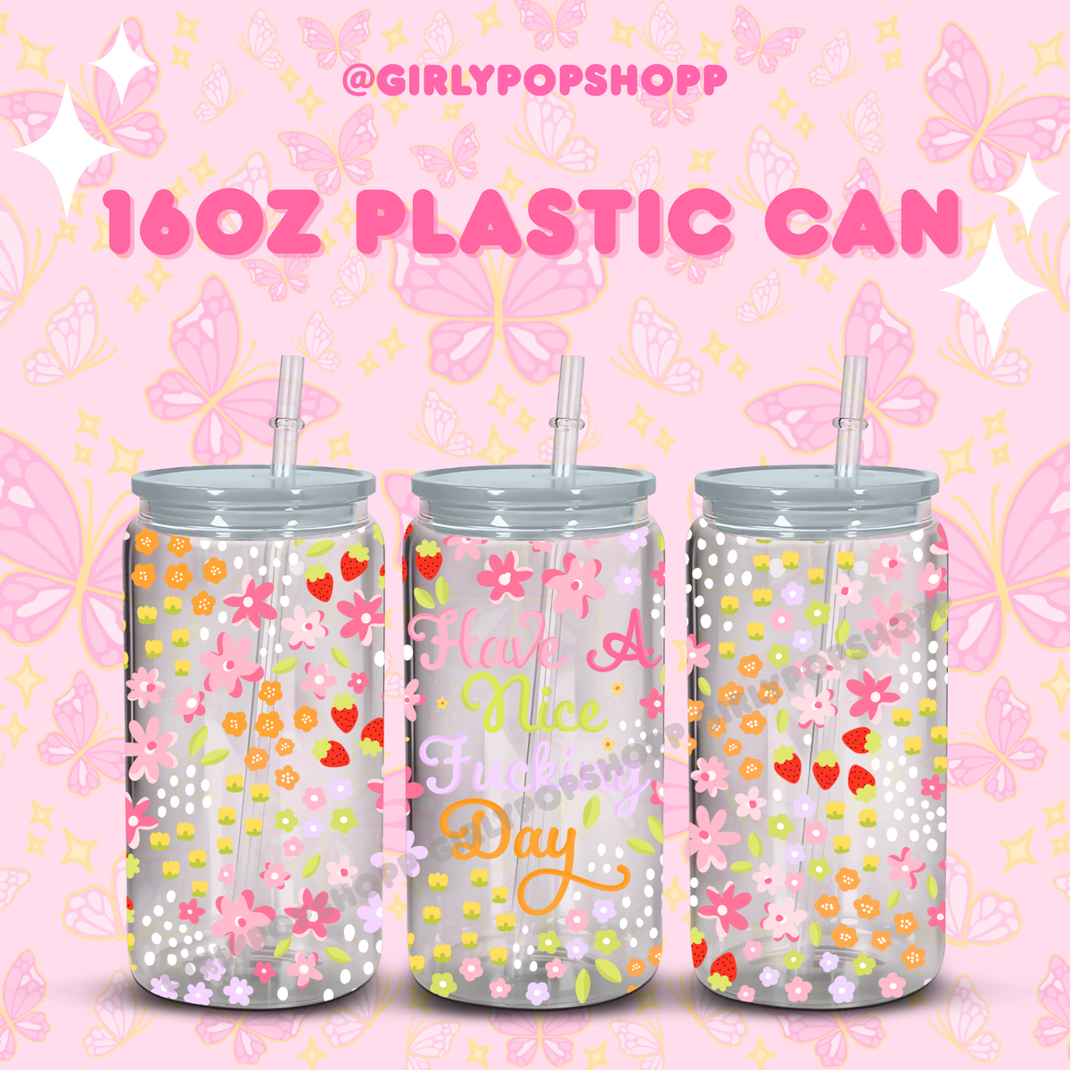 Flower 1 Glass & Plastic Cups