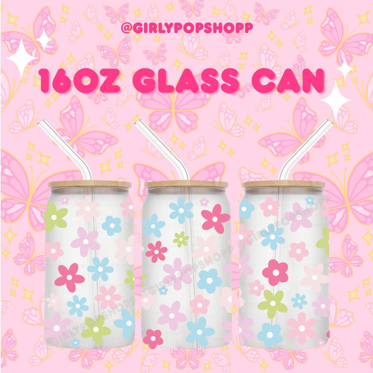 Flower 1 Glass & Plastic Cups