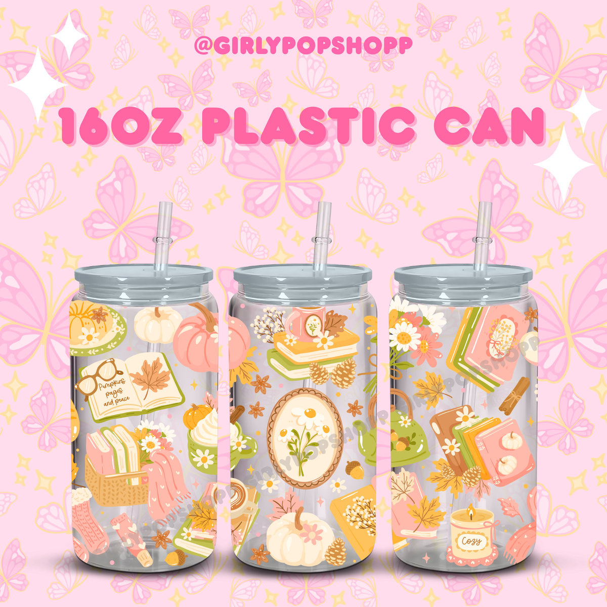 Fall/Autumn Plastic & Glass Cups