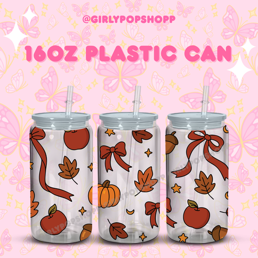 Fall/Autumn Plastic & Glass Cups