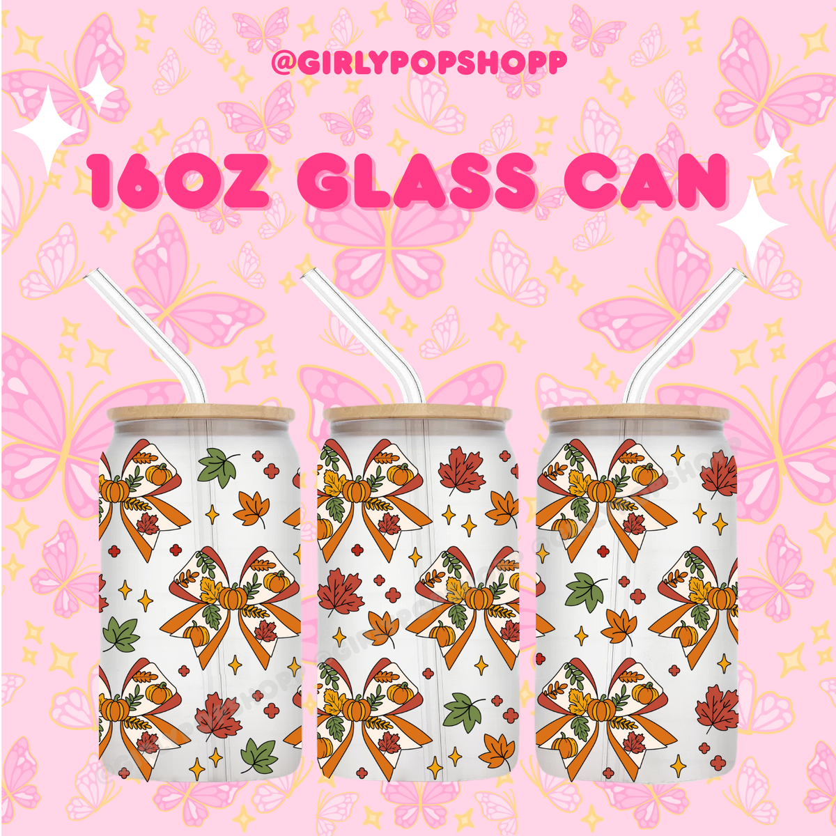 Fall/Autumn Plastic & Glass Cups