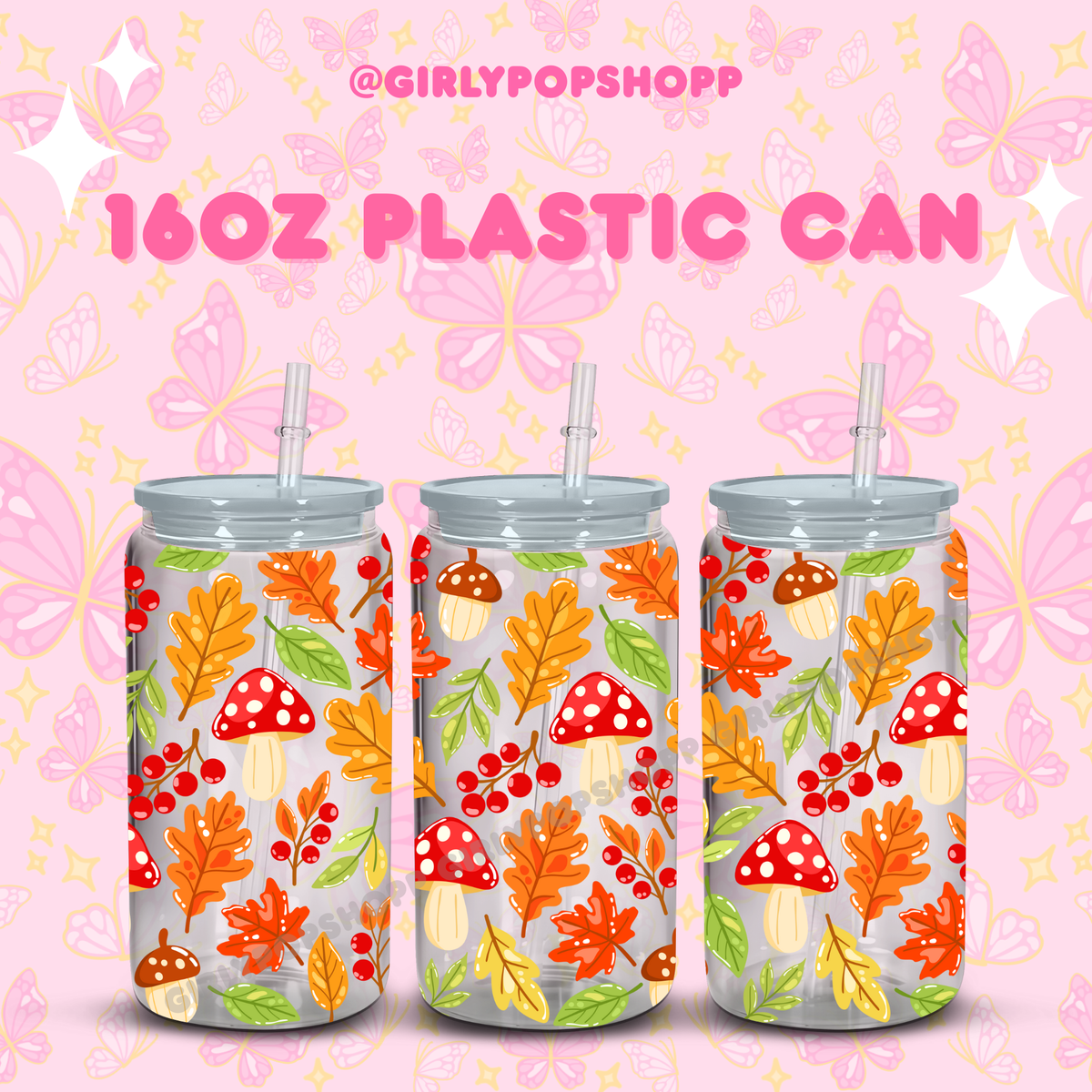 Fall/Autumn Plastic & Glass Cups