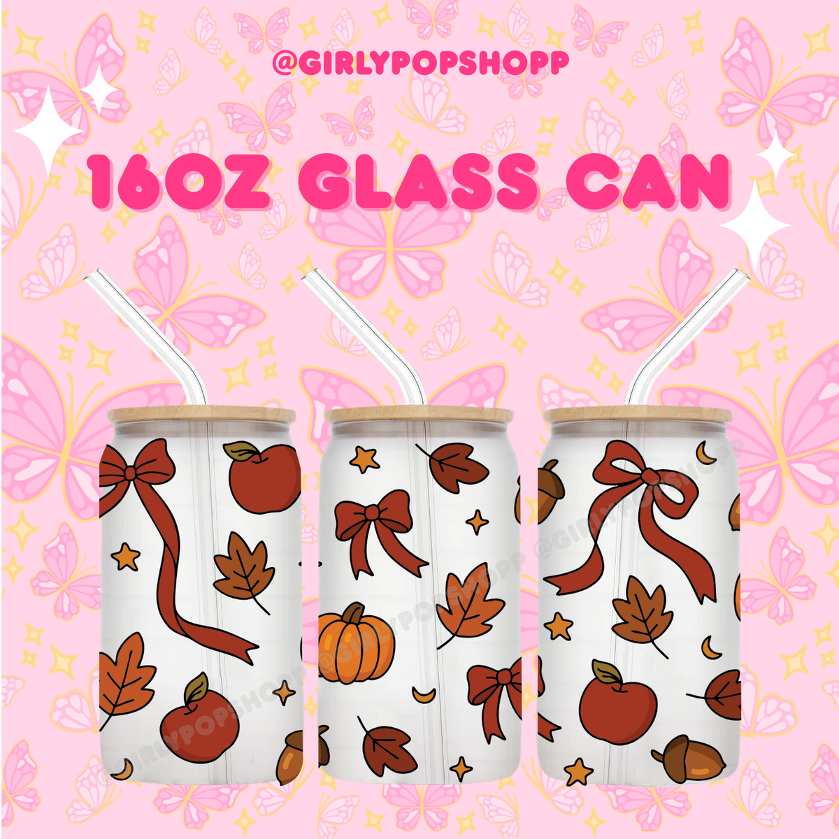 Fall/Autumn Plastic & Glass Cups