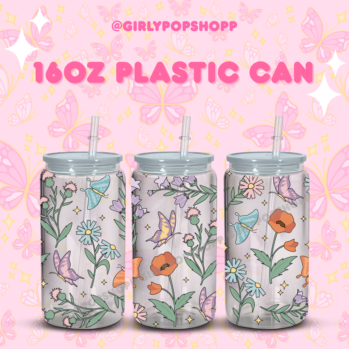 Flower 1 Glass & Plastic Cups