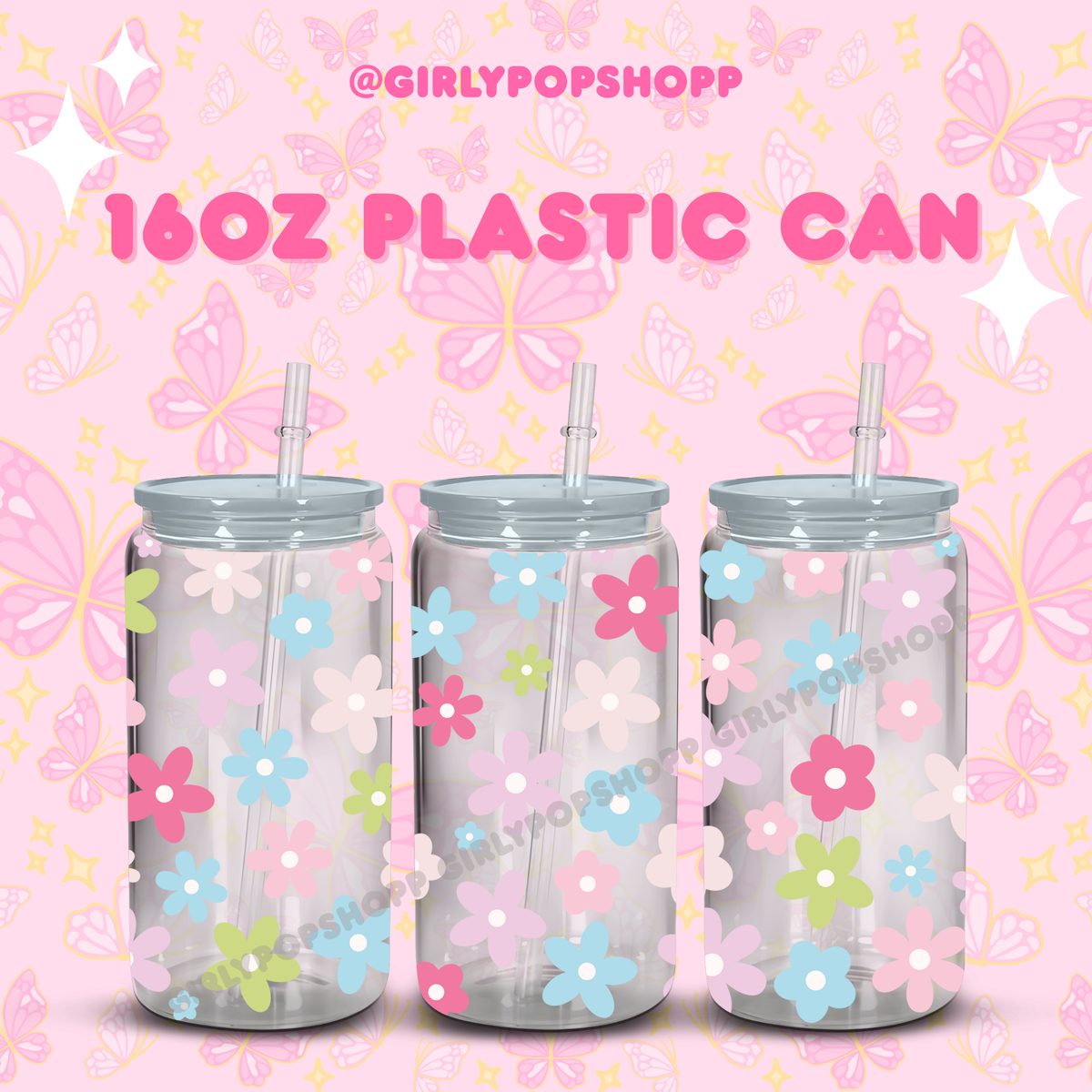 Flower 1 Glass & Plastic Cups