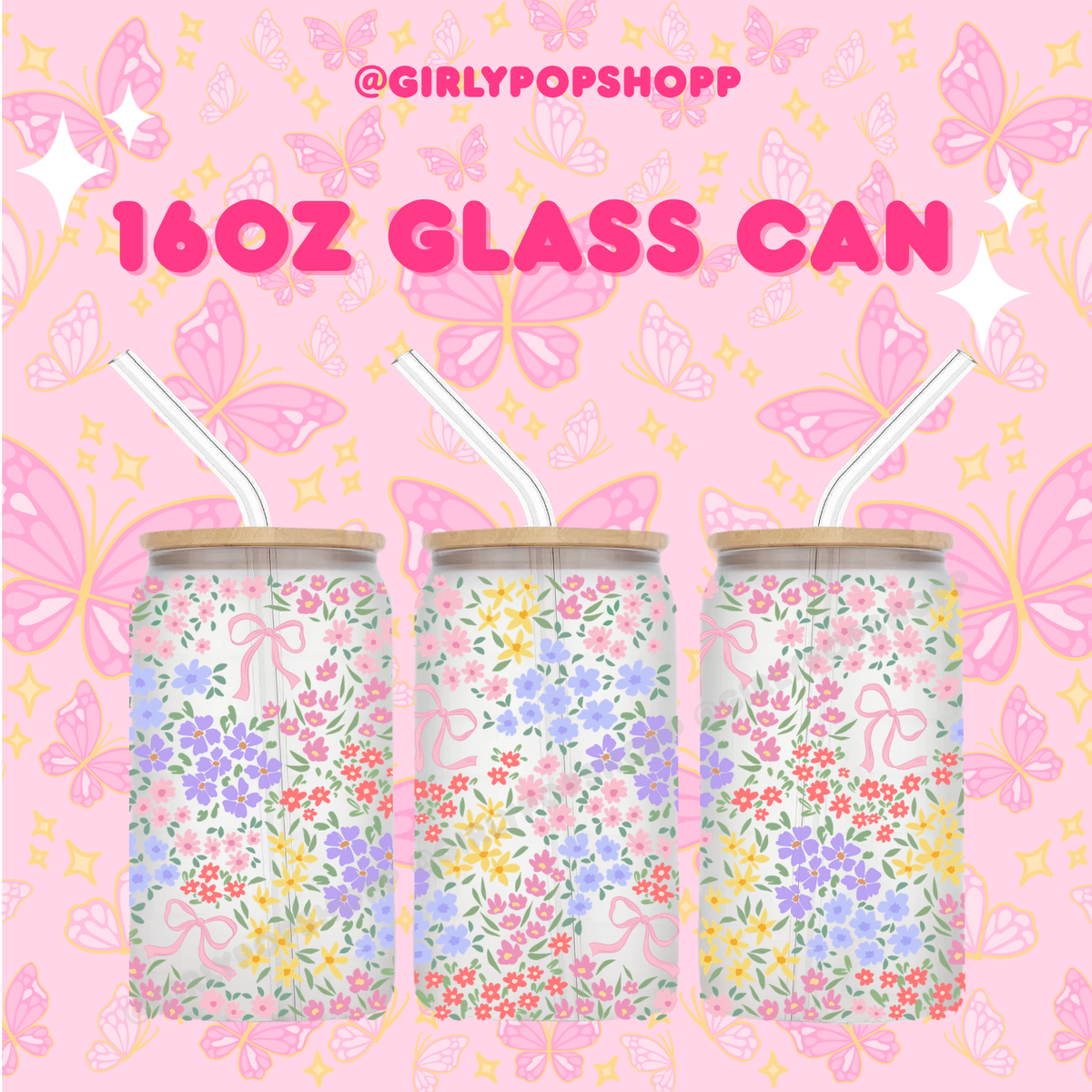 Flower 1 Glass & Plastic Cups