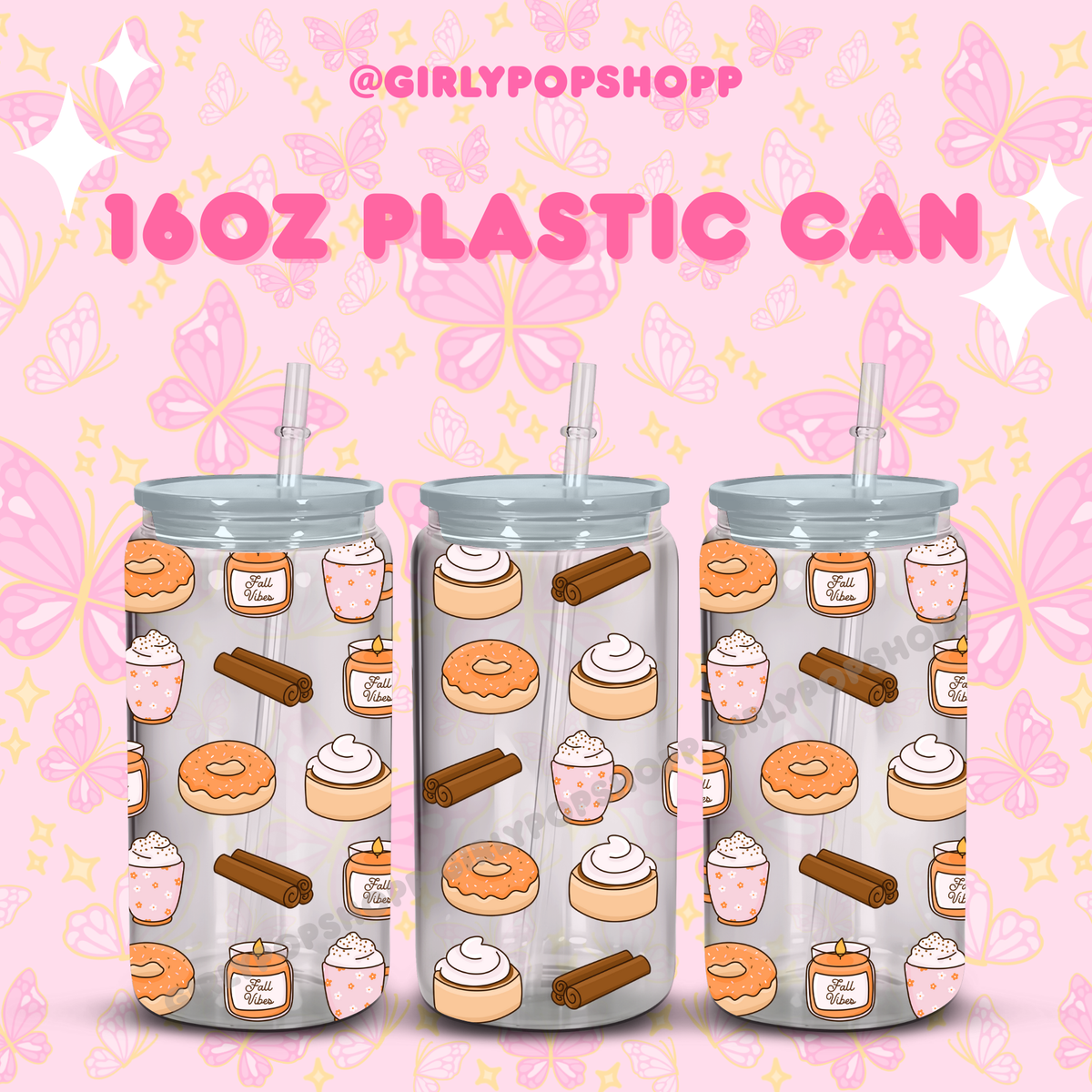 Fall/Autumn Plastic & Glass Cups
