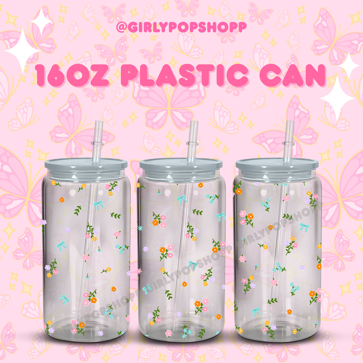 Flower 1 Glass & Plastic Cups