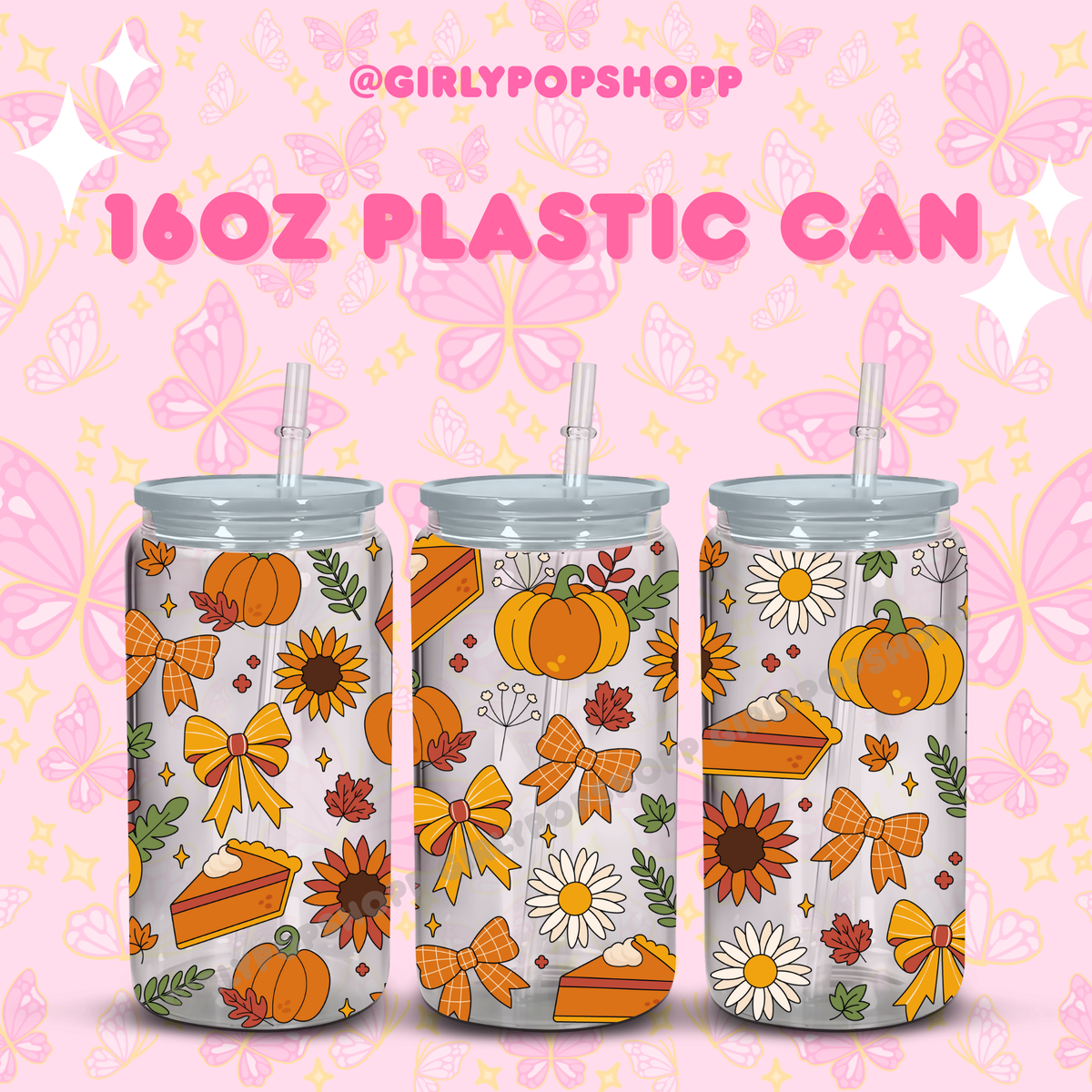 Fall/Autumn Plastic & Glass Cups