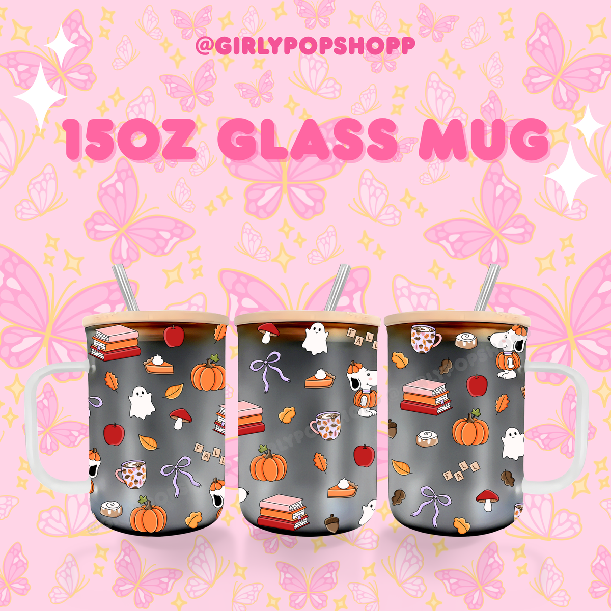 Fall/Autumn Plastic & Glass Cups