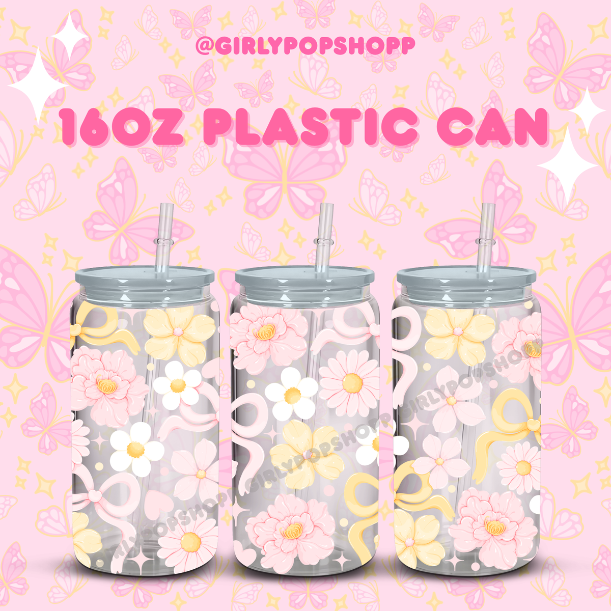 Flower 1 Glass & Plastic Cups