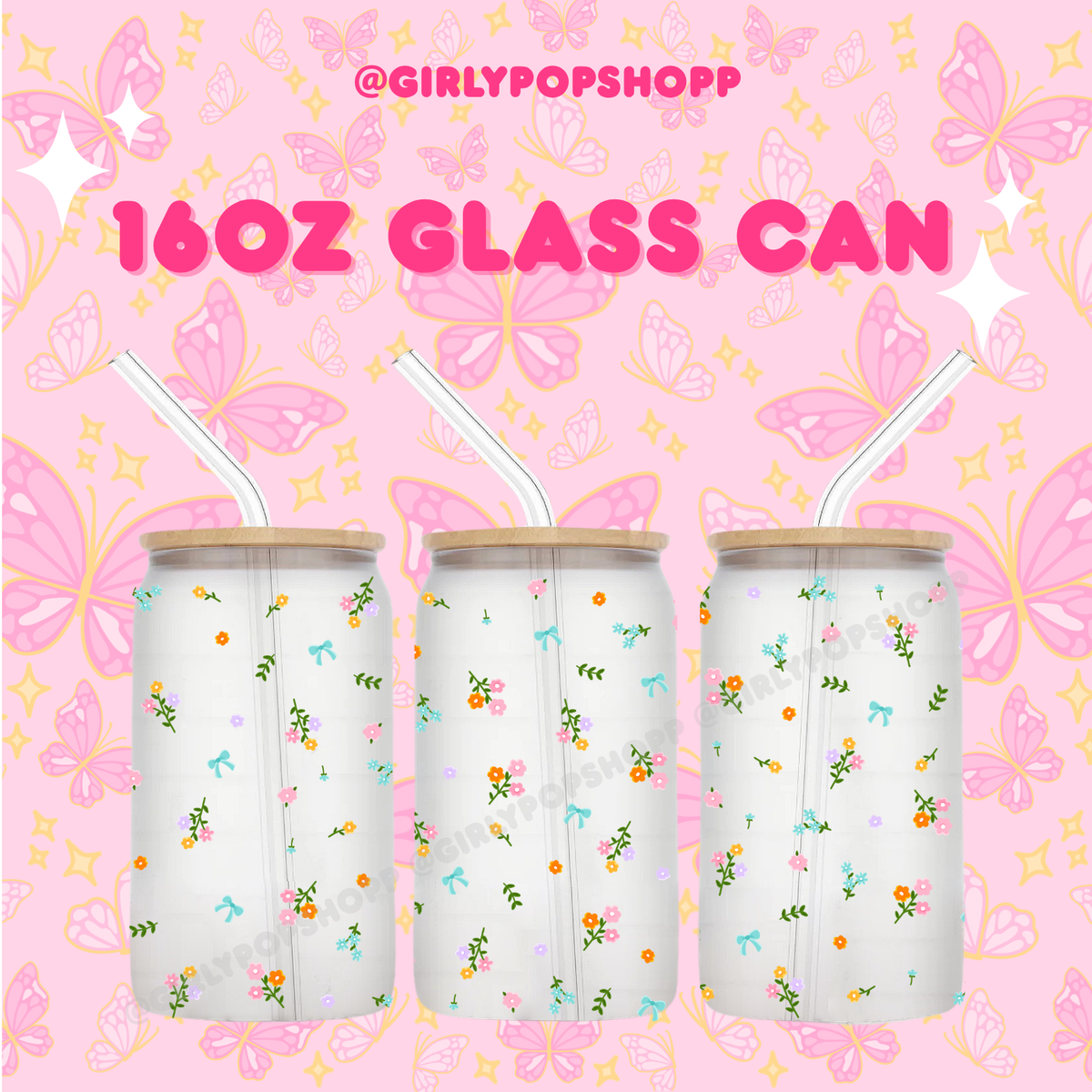 Flower 1 Glass & Plastic Cups