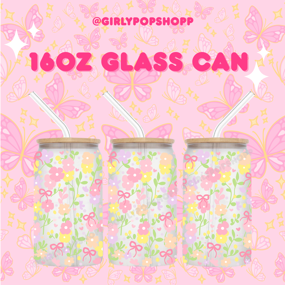 Flower 1 Glass & Plastic Cups