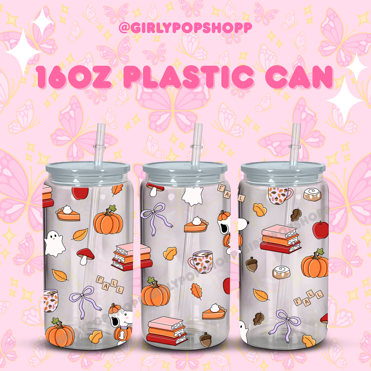 Fall/Autumn Plastic & Glass Cups