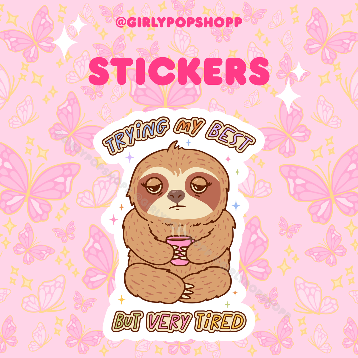 Tired/Lazy/emotional Stickers