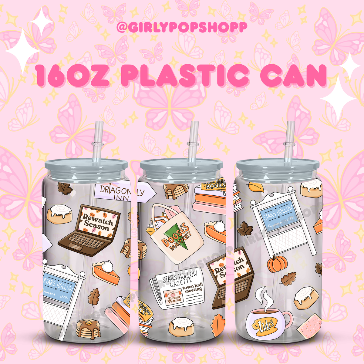 Fall/Autumn Plastic & Glass Cups