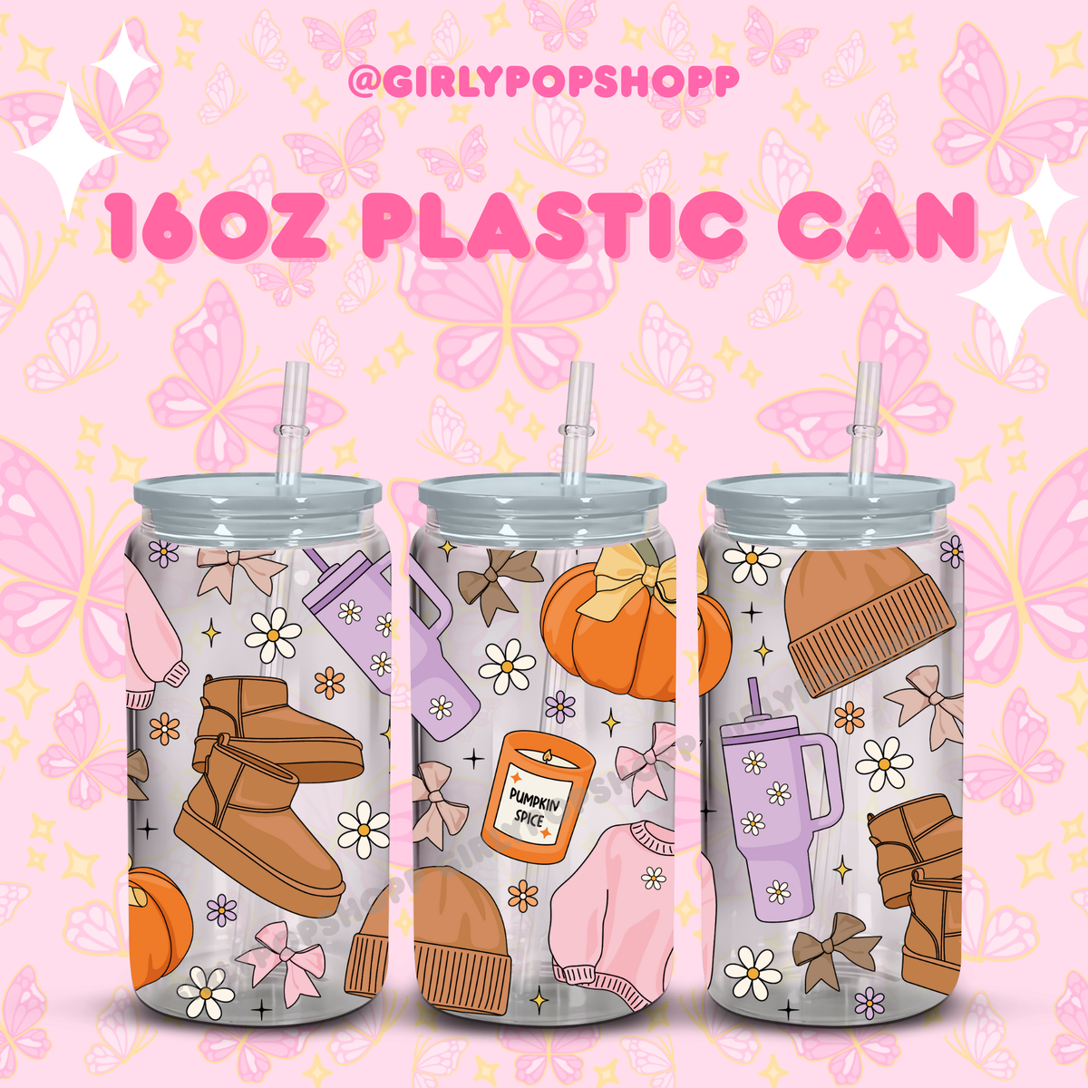 Fall/Autumn Plastic & Glass Cups
