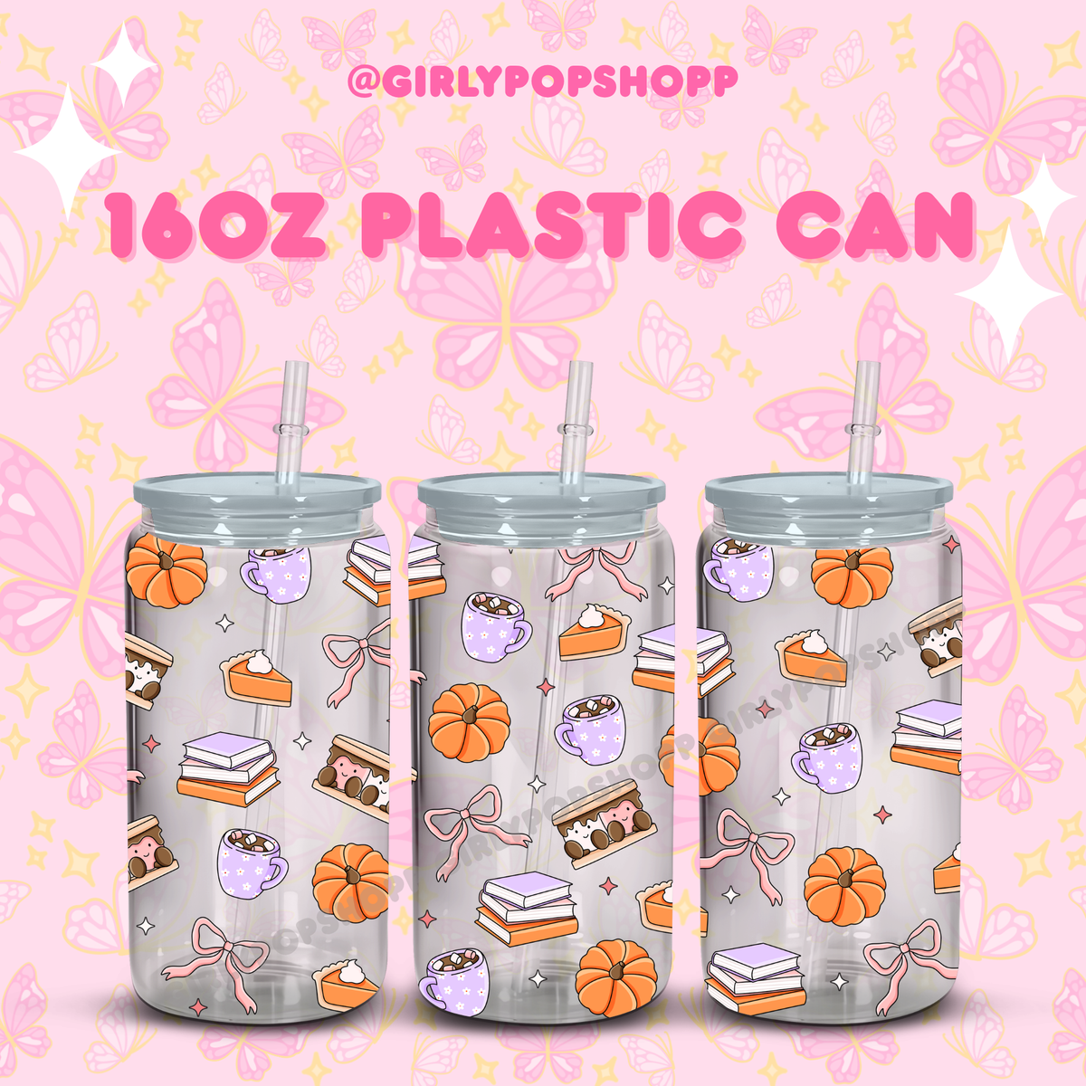 Fall/Autumn Plastic & Glass Cups