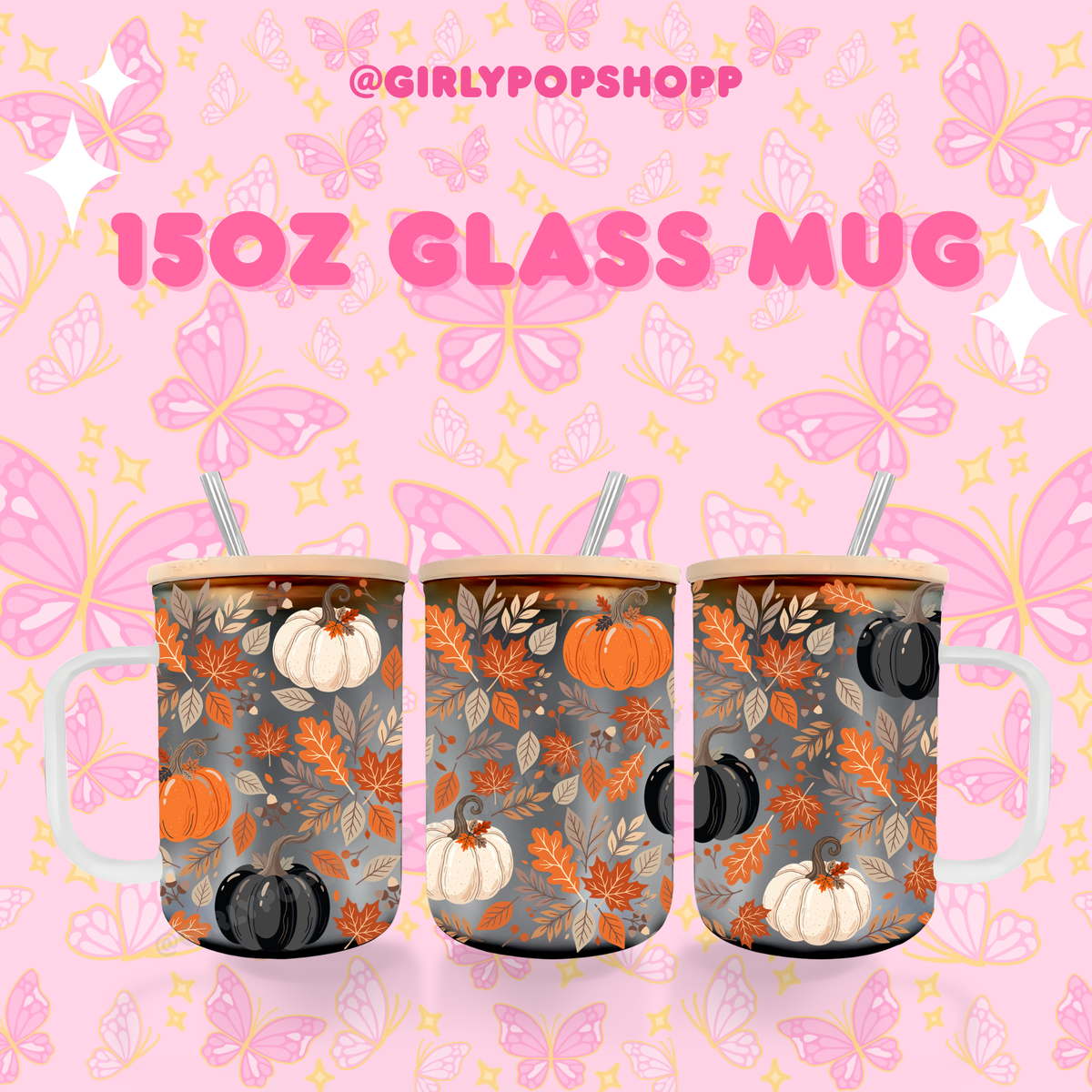 Fall/Autumn Plastic & Glass Cups