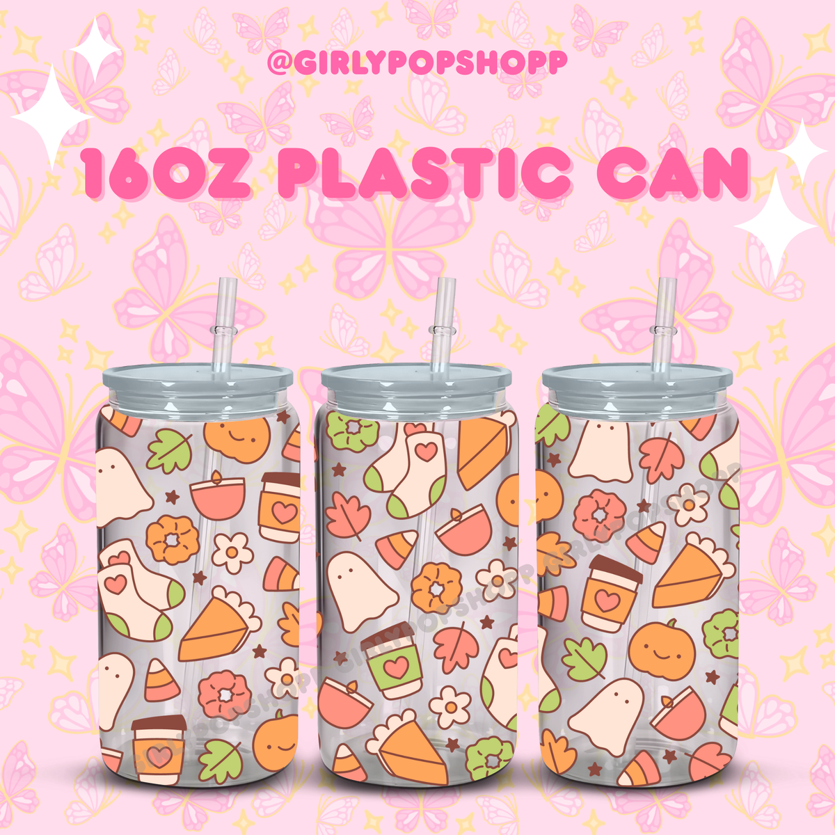 Fall/Autumn Plastic & Glass Cups
