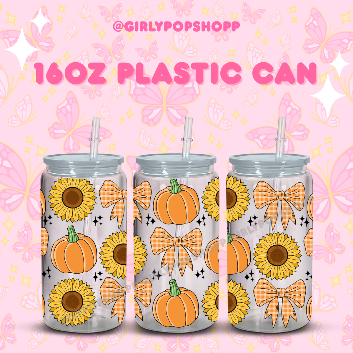 Fall/Autumn Plastic & Glass Cups