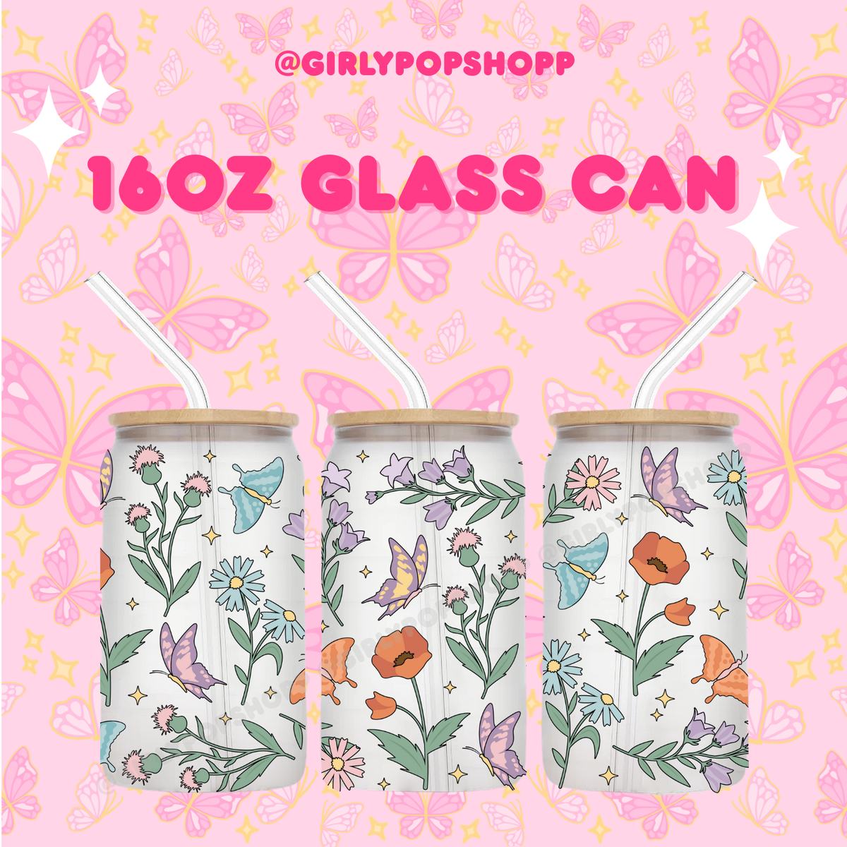 Flower 1 Glass & Plastic Cups