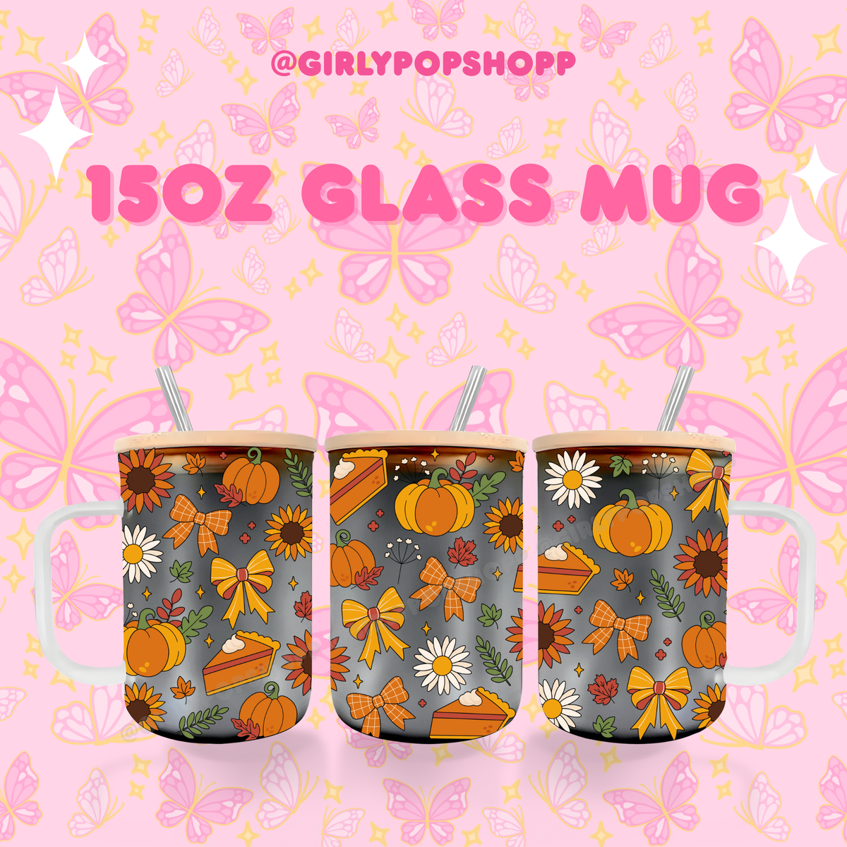 Fall/Autumn Plastic & Glass Cups